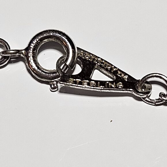 *Sale* Vintage Signed Amway Artistry Sterling Silver Tiny Diamond Pendant 14” - Picture 11 of 15